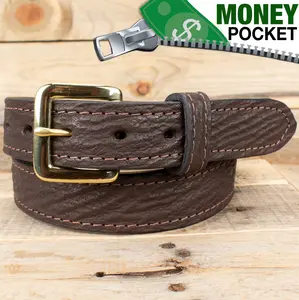 Shark Brown Money Belt