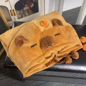 Ultimate Softness Capybara Wearable Blanket Hoodie Cozy Hooded Blanket – Full Coverage with Easy Movement,Oversized Warm and Cozy,Capybara Gift for Adult