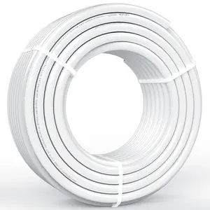 VEVOR PEX Pipe 3/4 Inch, 100 Feet Length PEX-B Flexible Pipe Tubing for Potable Water, Pex Water Lines for Hot/Cold Water & Easily Restore, Plumbing Applications with Free Cutter & Clamps ,White