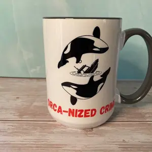 ROSIE AND RED’S SC + ORCA-NIZED CRIME + COFFEE MUGS