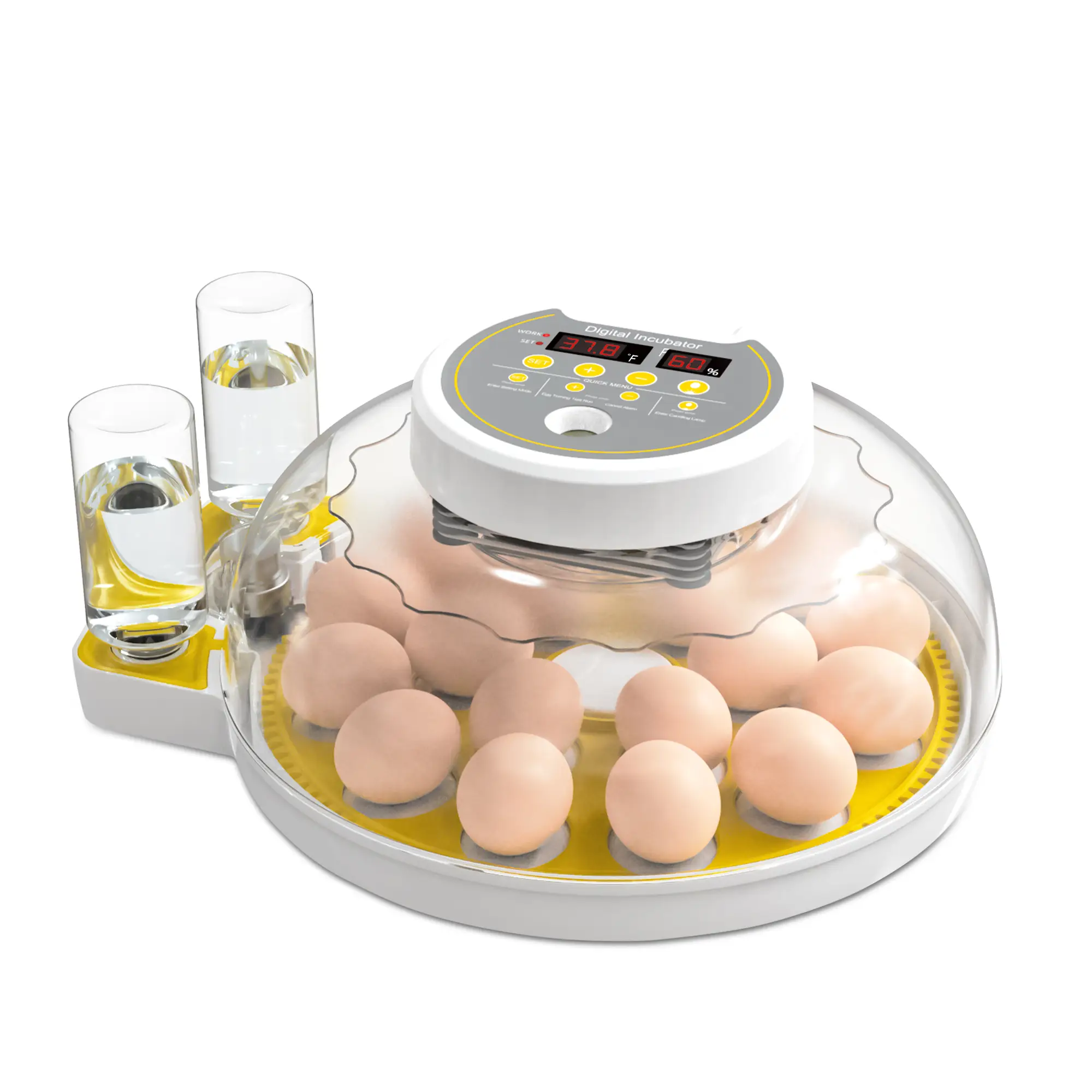 Incubators for Hatching Eggs 16 Eggs Incubator with Automatic Egg Turning and Temperature Control Display Incubadora de Huevos for Fertilized Chicken