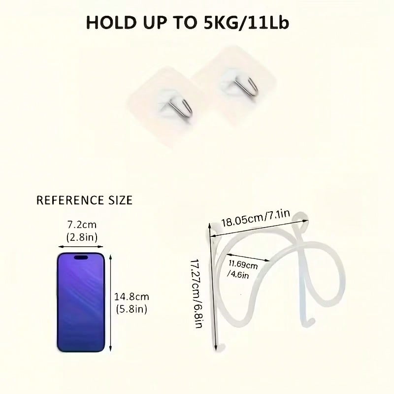 TAIMASI 5pcs Wall-Mounted Punch-Free Towel Storage Rack - Space-Saving, Multi-Functional Organizer For Towels & Bottles - Stylish Bathroom Accessories Set - For Bathroom Organization - Suitable For All Bathroom Styles - Great Gift For Housewarming