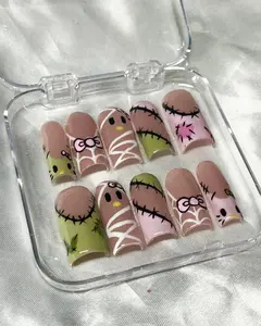 Frankenstein Hello Kitty Press Ons