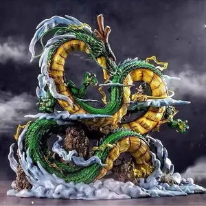 One Piece Dragon Ball Shenron Figure! Giant Dragon with Kid Goku in Clouds Scene，Unboxing Shenron & Kid Goku Statue! Must-Have DBZ Collectible for Fans，Perfect Home Decor for Dragon Ball Otakus