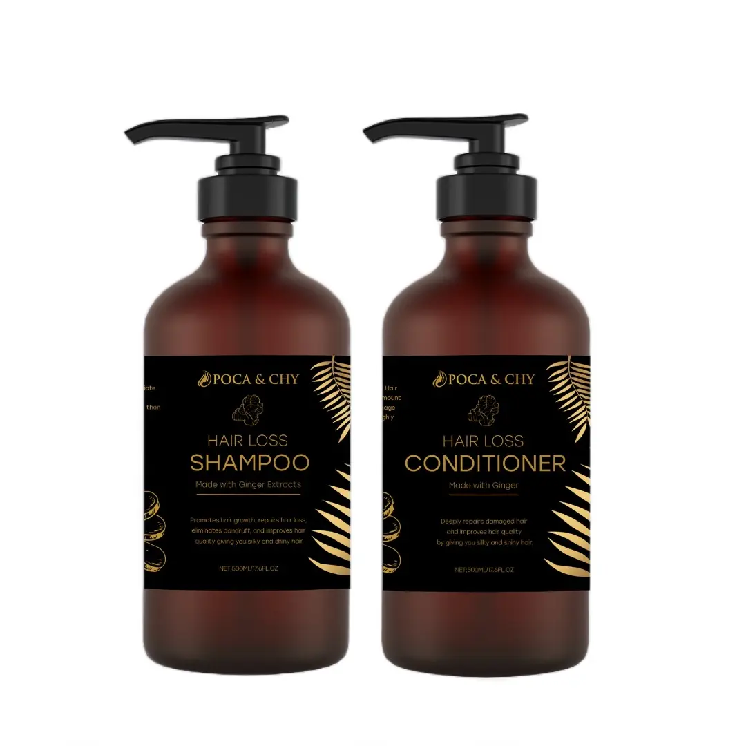 Ginger Moisturizing Hair Loss Shampoo & Conditioner Haircare