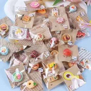30 Realistic Miniature Cake and Bread Models, Individually Packed Play Food, Ideal for Kids' DIY Projects, Perfect Party Favors and Holiday Gifts