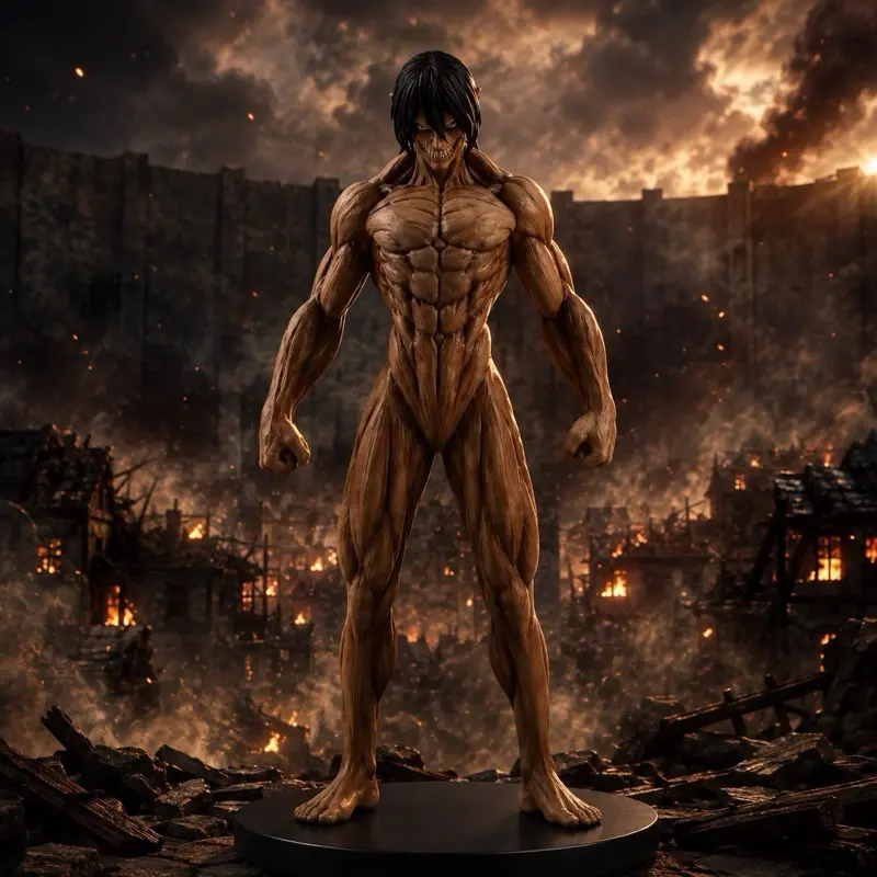 Giant Human Monster Figurine - Bare Muscle Statue