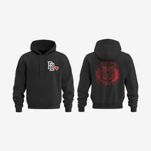 RD Heart W/ Dominican Escudo Outline Hoodie