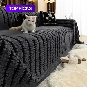 Apollo Cotton Velvet Pet-Friendly, Fits Armchairs & Sofas, Home Decor, Easy to Clean, Living Room & Bedroom Use, Soft Sofa Protector, Washable Sofa Slipcover