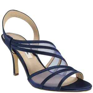 VITALIA-NAVY CRYSTAL SATIN