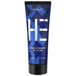 Onyx HE Tanning Lotion with Bronzer & Accelerator for a Deep, Even Tan | Indoor & Outdoor | 6.76 fl oz