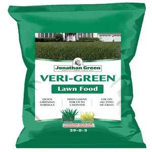 Jonathan Green Veri-Green All-Purpose Lawn Fertilizer - Large Granular Bag, Continuous Feed, 15000 sq. ft. Coverage, All Grasses, High Nitrogen, Multi-Season Garden Supply