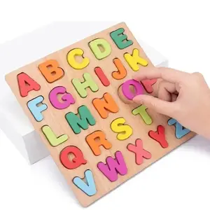 Trendy Chunky Solid Wood ABC Matrix • Premium Eco-Friendly Pediatrician-Approved Cognitive Set • Ultimate No-Screen Summer Slide Preventer for Modern Nursery