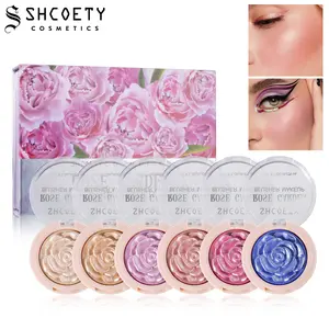 Valentine's Day 3D Rose Blush Set  6 Shades All-in-One Makeup Gift