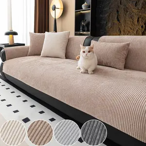 1pc Universal Chenille Sofa Cover, Sofa Slipcover, Anti-Cat Scratch Protector, Cozy Seasonal Cushion for Home Decor and Comfort