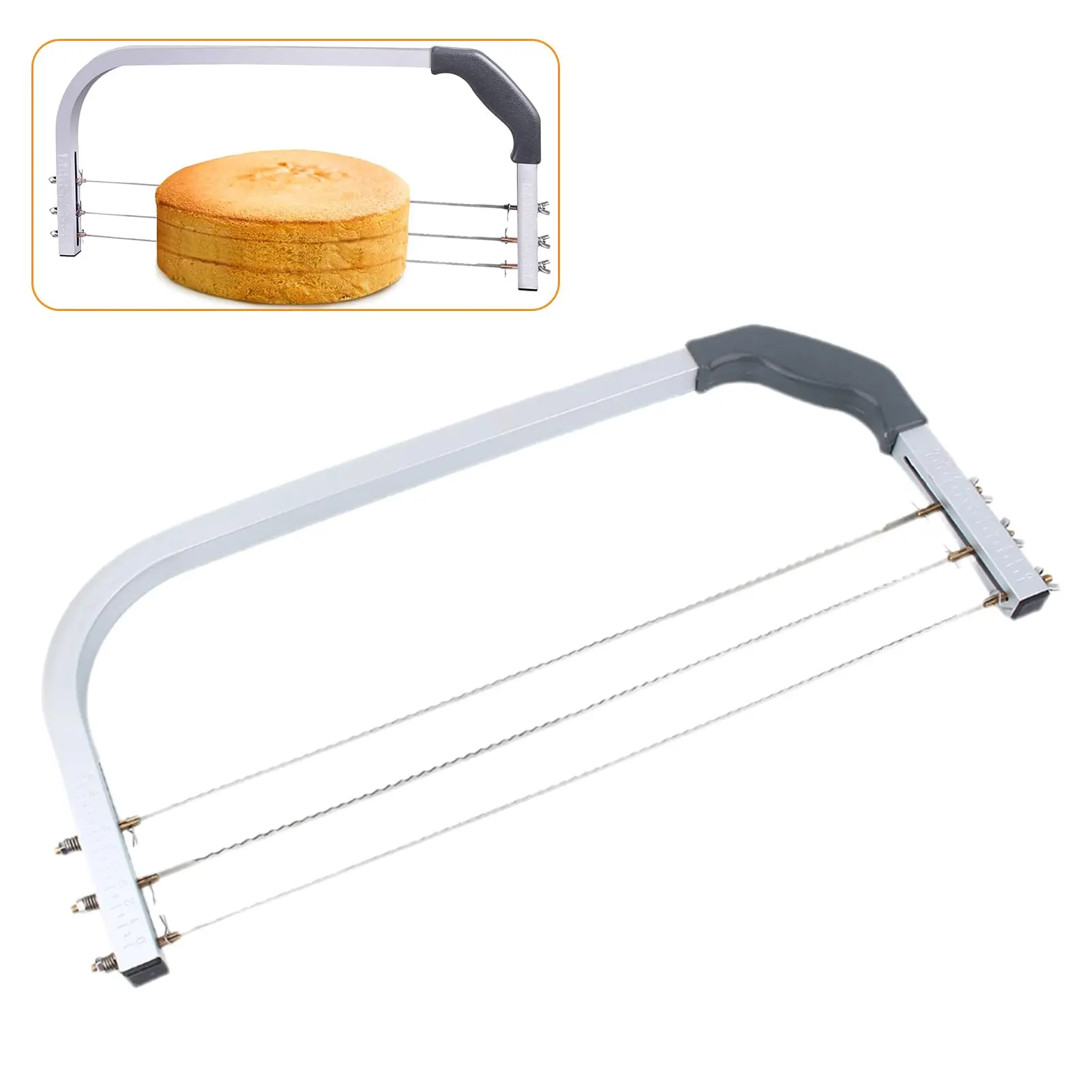 Adjustable Cake Leveler  Stainless Steel Baking Tools 3 Slicer Professional Layer For Wedding Birthday Cakes