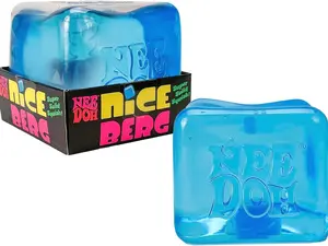 Schylling NeeDoh Nice Berg - Giant NeeDoh Nice Cube - Sensory Squeeze Toy with a Super Solid Squish (Pack of 1)