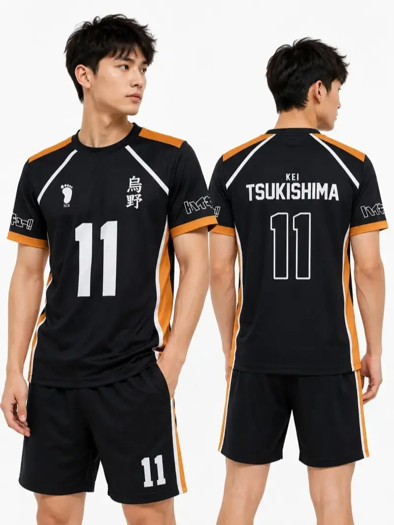 Haikyuu Fukurodani Hinata Cartoon Anime Cosplay Men Jersey Summer Short Sleeve Children Tee Shirts Top 2026 New Fashion