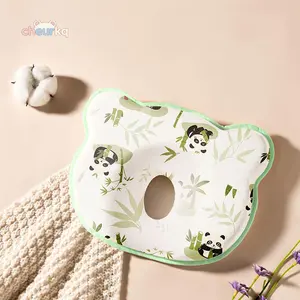 Panda Print Baby Pillow for Flat Head Prevention Infant Head Shaping Pillow for Babies Comfortable Sleeping Experience