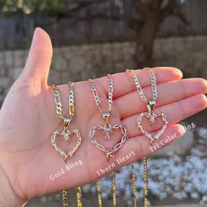 Heart Gold Plated Necklace