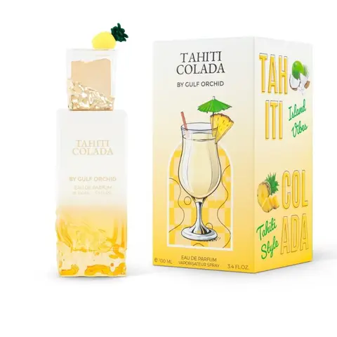 GULF ORCHID Tahiti Colada Tropical Coconut Unisex Fragrance, 100ml, Versatile Wear for All Genders