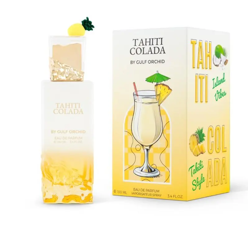 GULF ORCHID Tahiti Colada Tropical Coconut Unisex Fragrance, 100ml, Versatile Wear for All Genders