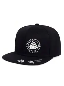 Viking Style Graphic Baseball Hat, Street Fashion Adjustable Cap, Loose-Fitting Outdoor Sports Hat, Perfect Gift for Friends and Yourself