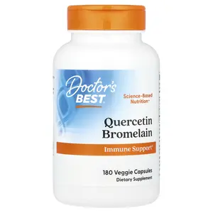 Doctor's Best Quercetin Bromelain, 180 Veggie Capsules