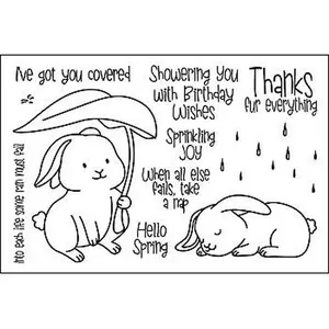 Crafts & Sewing The Stamps of Life moregardenbunny2stamp Clear Stamp Set