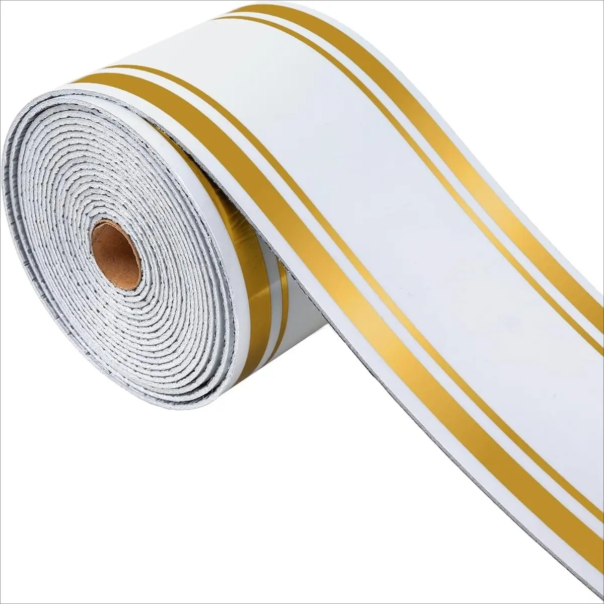 Self Adhesive Baseboard Trim Peel and Stick PVC Molding Waterproof Wall Edge Decor Tile Sticker for Bathroom Kitchen Home Improvement