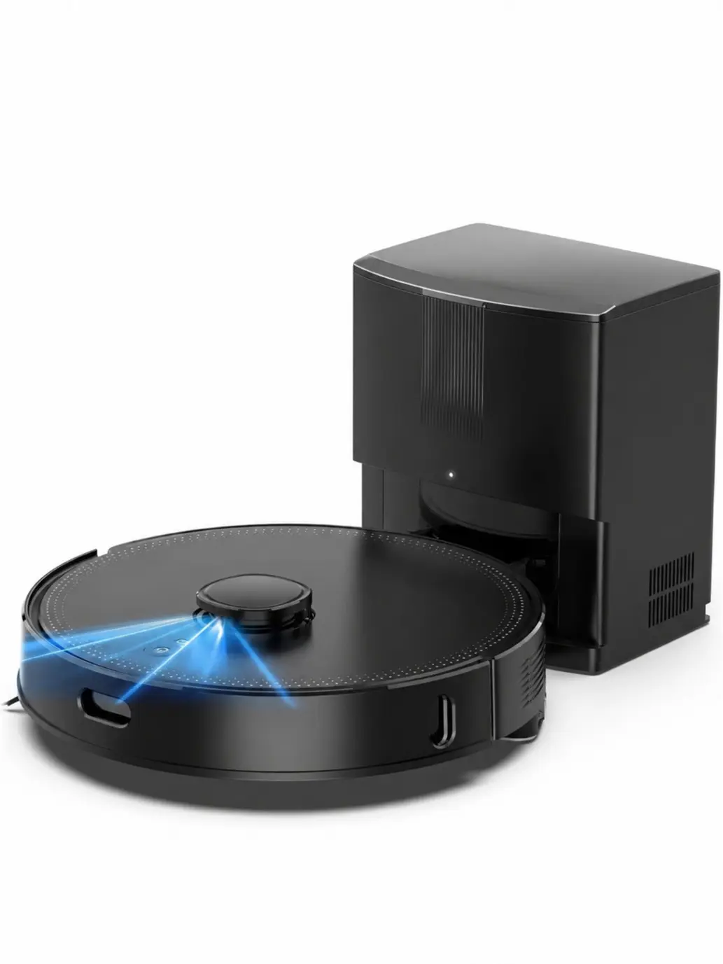 Robot Vacuum Mover Combo - 2-in-1 Automatic Floor Cleaner and Mop with Smart Navigation and Powerful Suction - Self-Charging Home Appliances for Pet Hair, Hardwood Floors, and Low-Pile Carpets
