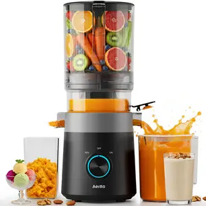 Aeitto 3-in-1 Masticating Juicer Machine, 6.0" Wide Feed Chute, Self-Feeding Large Capacity, Filter-Free Design for Juice, Sorbet & Nut Milk, Easy to Clean With Brush,SummerWins,DealsForYouDays