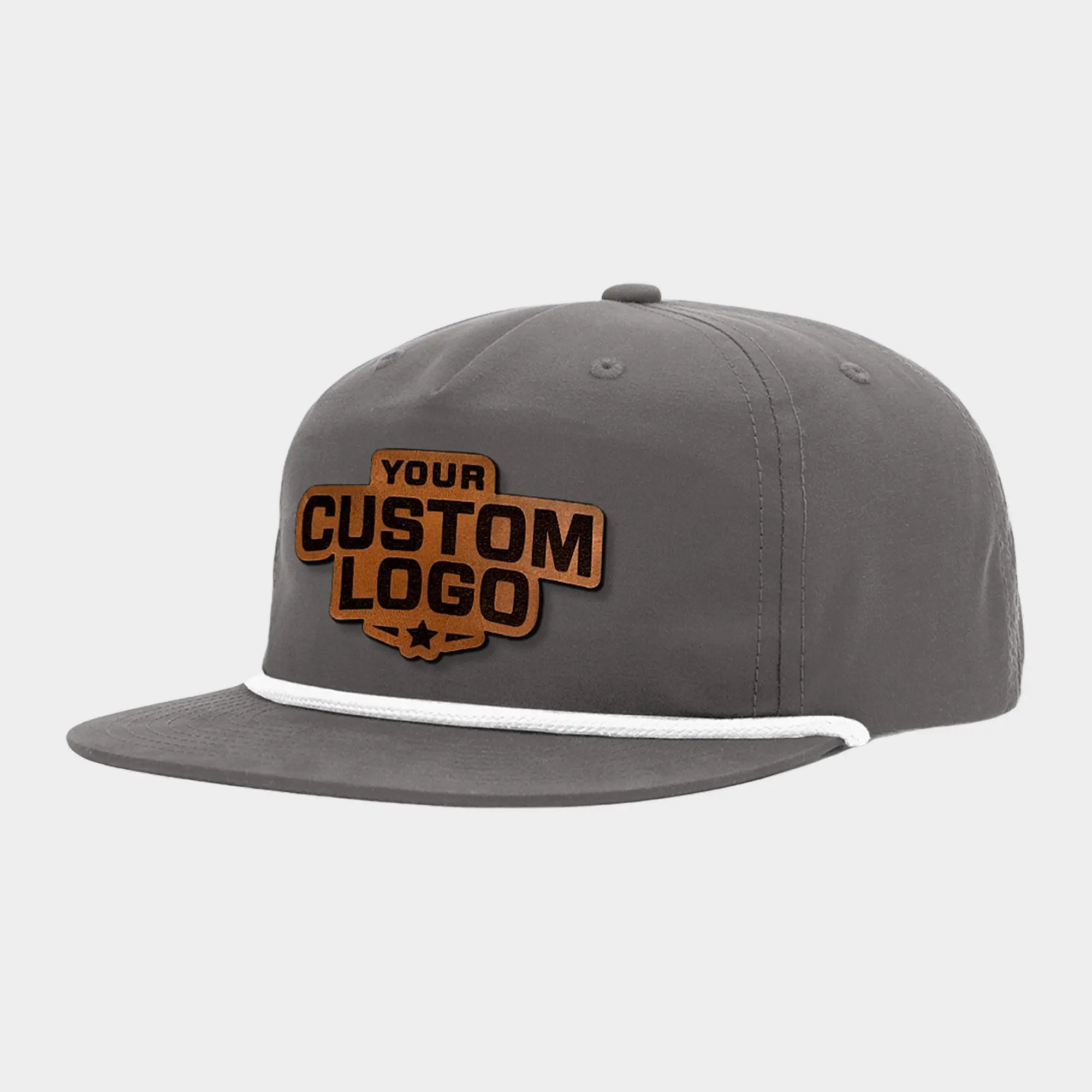 Custom Leather Patch Rope Hat - Richardson 256 UMPQUA Custom Leather Patch Rope Hat - Richardson 256 UMPQUA
