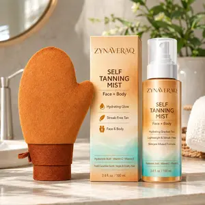 Self Tanning Mist for Face and Body Hydrating Gradual Tan Spray Streak Free Sun Kissed Glow Daily Skin Care with Free Tanning Mitt Gift natural tanning 