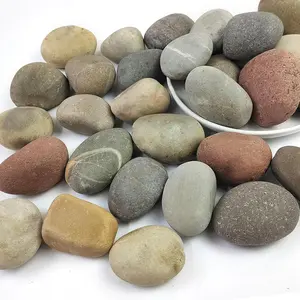 River Rocks, 2-3 Inch River Rocks for Landscaping,  Colors Stones for , Flower Beds, Indoor Fountains, Gardens, Paths, Backyards, Fish  and Plantations(40lbs Bulk)