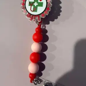 Nurse Life Beaded Badge Reel