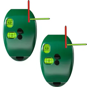 2 pcs 90 Degree Electronic Red Light Scale Red Light Level Green Light Level Self-leveling Parallel Line Parallel Line Suitable for Construction Portable