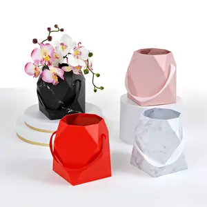 Origami Style Box with Ribbon, Various Colors, W502