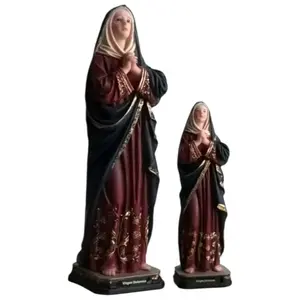 Virgen La Dolorosa 8"-36" Inches Tall 20259 Mother Mary Lady of Sorrows Estatua Brand New Religious Decor Ornaments Religious art image, home decor, wall decor, church events, gifts