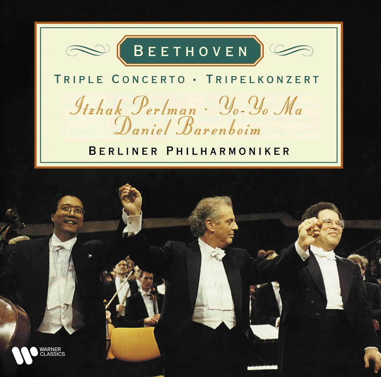 Classical Vinyl Records LP (Long Play) - Itzhak Perlman, Starry but Congenial Trio, with the Berlin Philharmonic: Beethoven's Triple Concerto