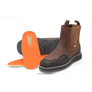 6" STEEL TOE BROWN FLOTER LEATHER WORK BOOT DOUBLE DENSITY SOLE -KW3977