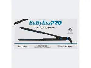 BABYLISS PRO Nano Titanium™ Limited Edition Black & Blue 1½" Ultra-Thin Flat Iron