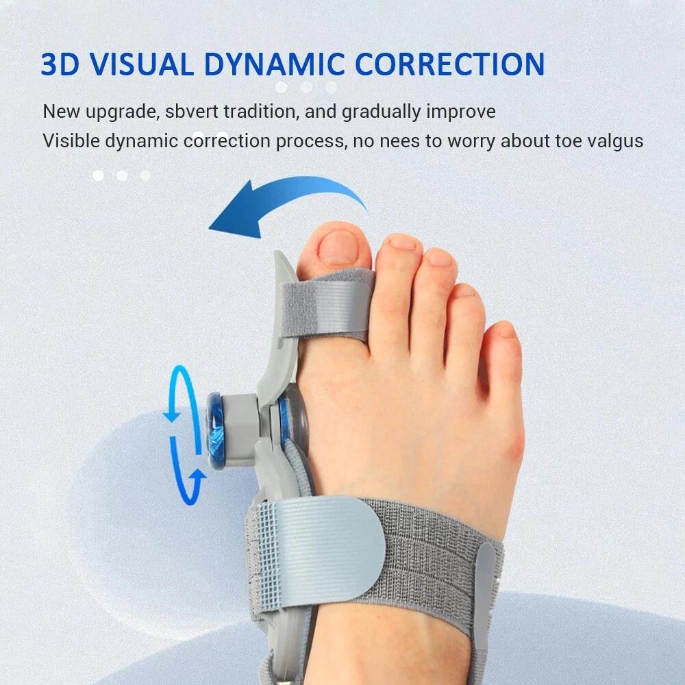 Bunion Corrector for Women Men: Bunion Relief for Big Toe Straightener - Orthopedic Bunion Splint for Pain Relief - Hallux Valgus Correction for Day/Night Support
