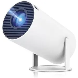 Mini Projector With WIFI and , Portable Projector 4K Support, Android 13, Auto Keystone, 180? Rotatable, 40"-150" Screen Small Projector HY300 Pro