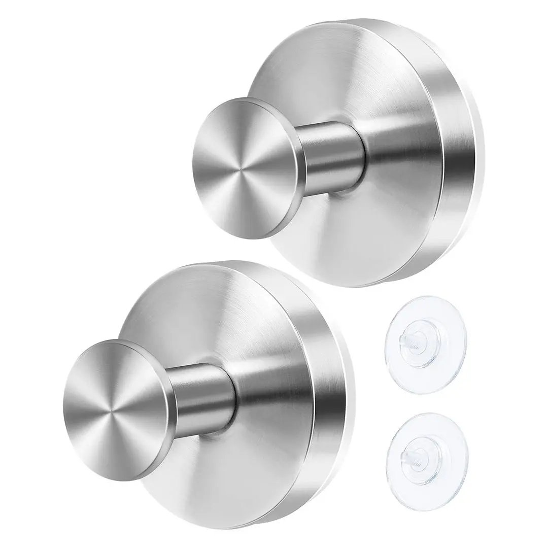 Shower Hooks Suction Cup Hooks for Christmas Gift, Shower, Bathroom, Kitchen, Glass Door, Mirror, Tile