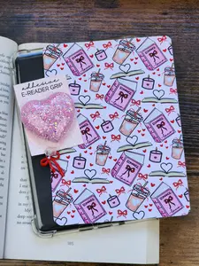 Kindle Glow Up Set (3pc) | Insert + Grip + Charm - Romance Reader