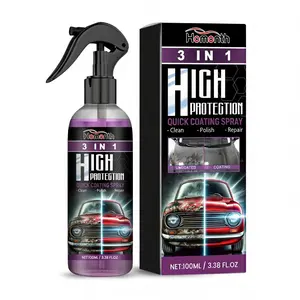 10 Seconds Car Shine Transformation, 3-in-1 High Protection Spray