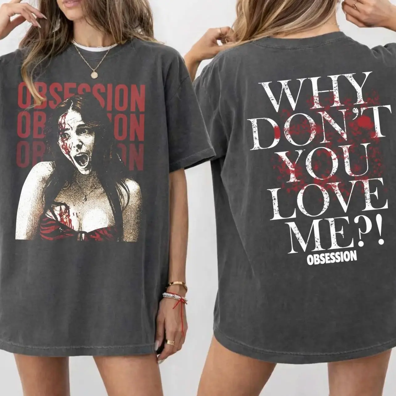 Obsession Movie Sweatshirt Why Don't You Love Me Horror Thriller Crewneck One Wish Willow Fan Sweatshirt Scary Movie Graphic Pullover IFD