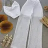 Summer Beach Set, Halter Neck Top & Mesh Leggings, Vacation Style Two-Piece Set, Perfect for Summer Photoshoots, Trendy Chic Beachwear Outfit, Summer Beach Suit