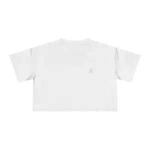 Blessed Is The Nation graphic Crop Tee | American Flag Psalm 33:12